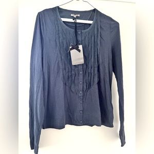 JIGSAW NEW. Button cotton and silk Chiffon Blouse